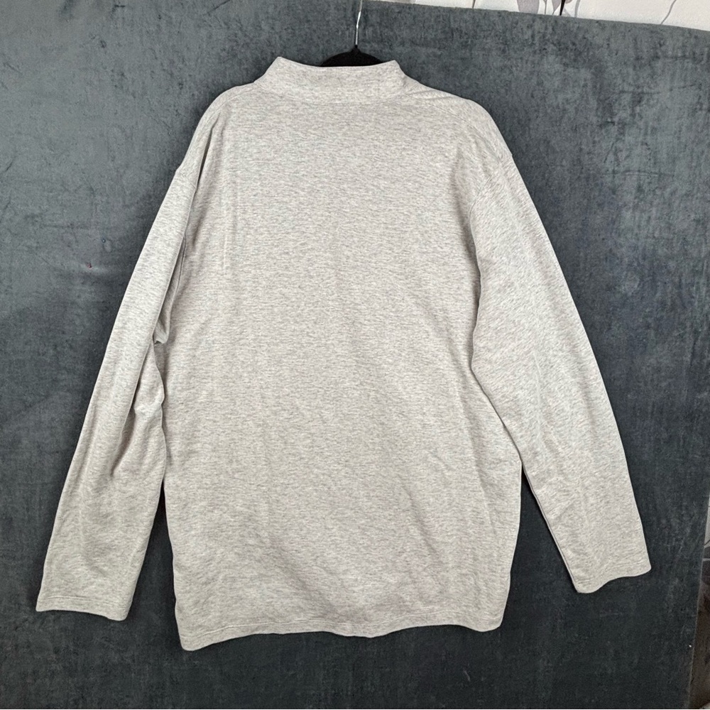 Mizzen+Main Men’s Light Gray Quarter Zip-Up Sweater Sz XXL - Picture 4 of 7